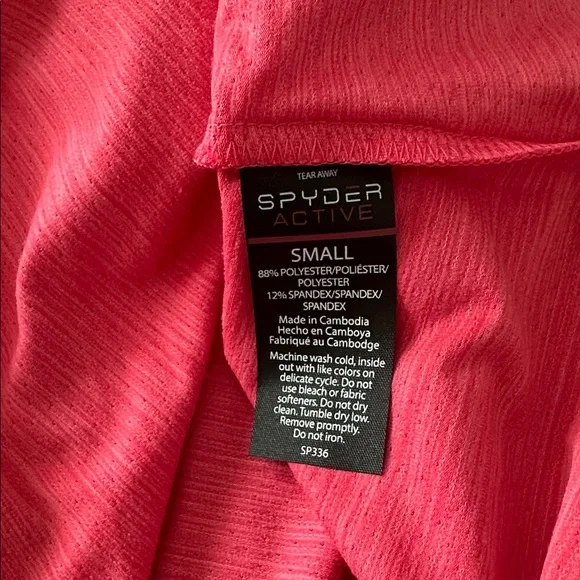 NWT Spyder Ladies’ Sleeveless Pink Shirt (S) - Picture 5 of 5